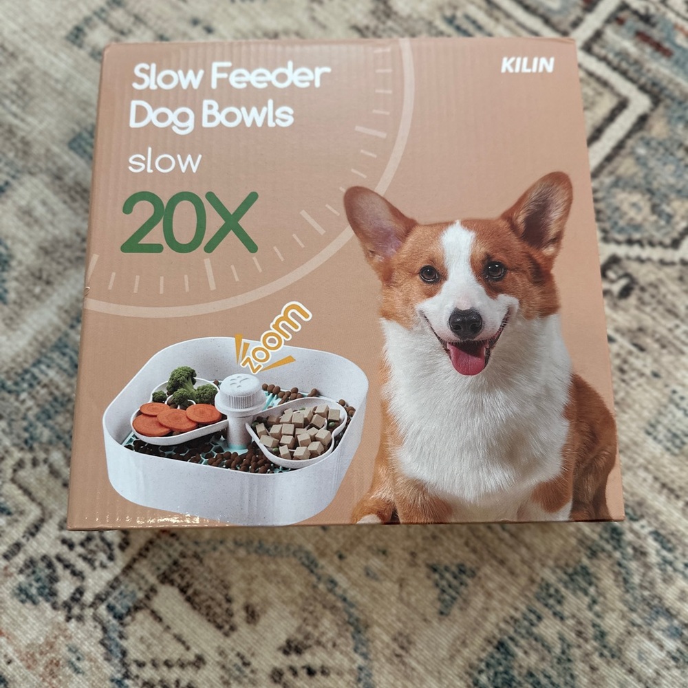 Slow Feeder Dog Bowl(s) - White